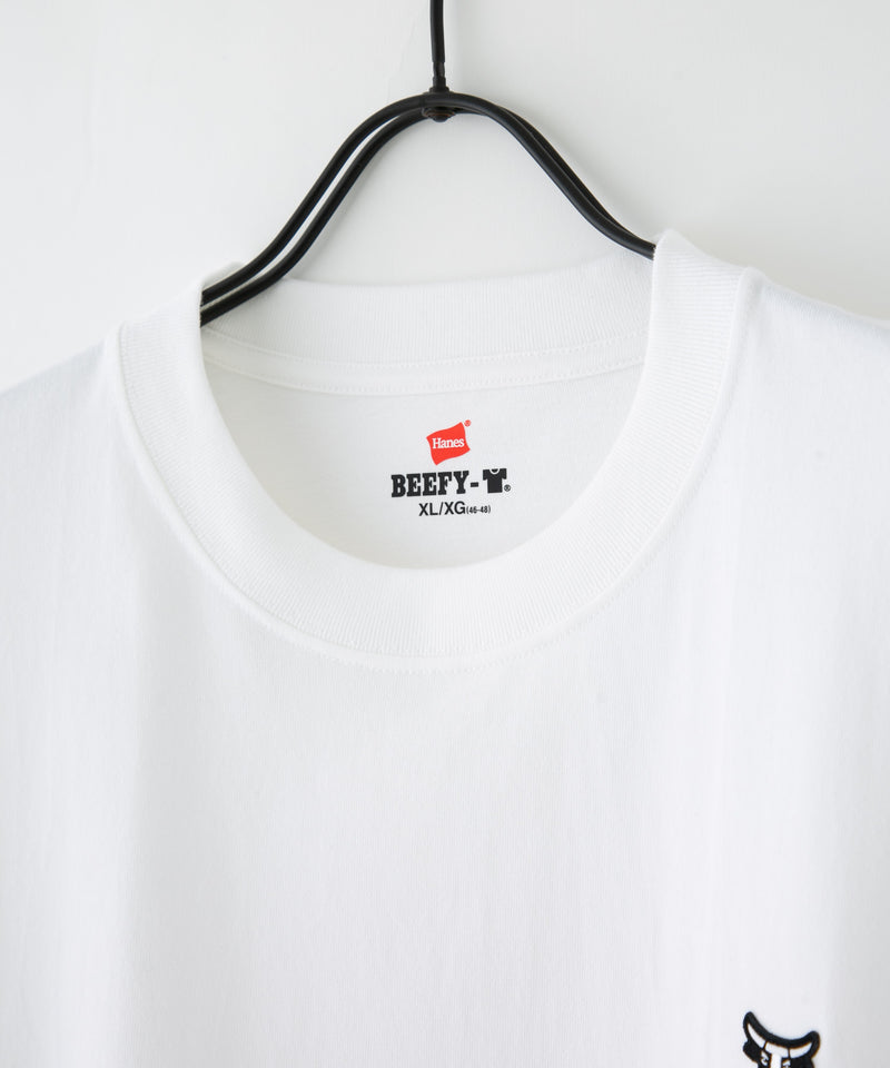BEEFY ワンポイント ロング Tシャツ ロンT ビーフィー HANES ヘインズ　H8-X401