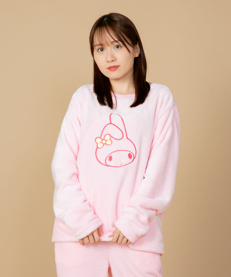 【SANRIO CHARACTERS/サンリオキャラクターズ】 ボア ルームウェア 上下セット 上下組 セットアップ