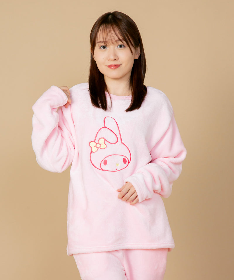 【SANRIO CHARACTERS/サンリオキャラクターズ】 ボア ルームウェア 上下セット 上下組 セットアップ