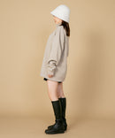 裏起毛 ハーフジップ ビックシルエット ワンポイントロゴ  スウェット カンゴール KANGOL