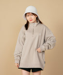 裏起毛 ハーフジップ ビックシルエット ワンポイントロゴ  スウェット カンゴール KANGOL