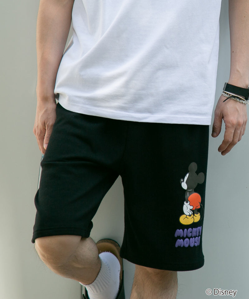【DISNEY ディズニー】 ＜ミッキー＞別注 ミニ 裏毛  ショートパンツ OUTDOOR PRODUCTS アウトドア プロダクツ
