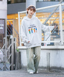 【PEZ x RED CAP GIRL】裏毛 イラスト ビッグシルエット フーディー  プルパーカー