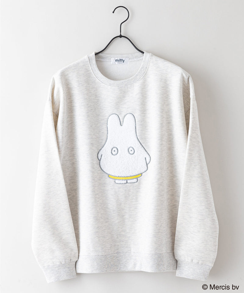 【2024秋冬新作】miffy ミッフィー Dick Bruna ディック・ブルーナ オリジナルデザイン 裏起毛クルーネックスウェット