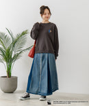 【CONVERSE/コンバース】×【TOM AND JERRY/トムとジェリー】オーバーサイズ プリント スウェットトレーナー