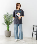 【ねないこだれだ】【コットン100％のしっかりした生地 ドロップショルダー】オリジナルデザイン 刺繍Tシャツ せなけいこ 絵本 コラボ キャラクター 半袖 ユニセックス おばけ グッズ かわいい