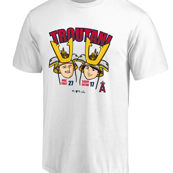 MLB 大谷翔平 マイク・トラウト トラウタニ 兜 Tシャツ エンゼルス