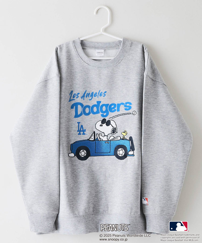 【PEANUTS×MLB】オリジナルデザイン KIDS裏起毛トレーナー キッズサイズ ヤンキース ドジャース カブス キャラクター