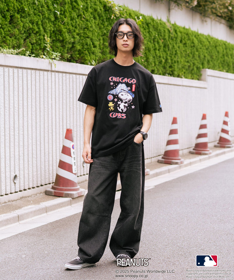 【PEANUTS×MLB】オリジナルデザイン 和柄Ｔシャツ ドジャース ヤンキース カブス スーベニア
