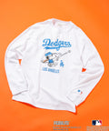 【2024秋新規】PEANUTS MLB オリジナルデザイン Tシャツ ヤンキース ドジャース メッツ ドロップショルダー ビッグシルエット ユニセックス