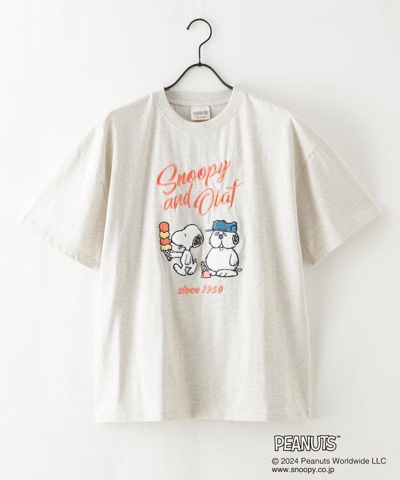 【2024新規】PEANUTS ピーナッツ オリジナルデザイン Tシャツ スヌーピー オラフ ベル ドロップショルダー ビッグシルエット ユニセックス