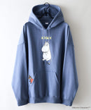 【MOOMIN/ムーミン】【ユニセックスデザインでリンクコーデにも◎】裏起毛プルオーバーパーカー フーディ 保温 キャラクター ムーミン ニョロニョロ リトルミイ スティンキー