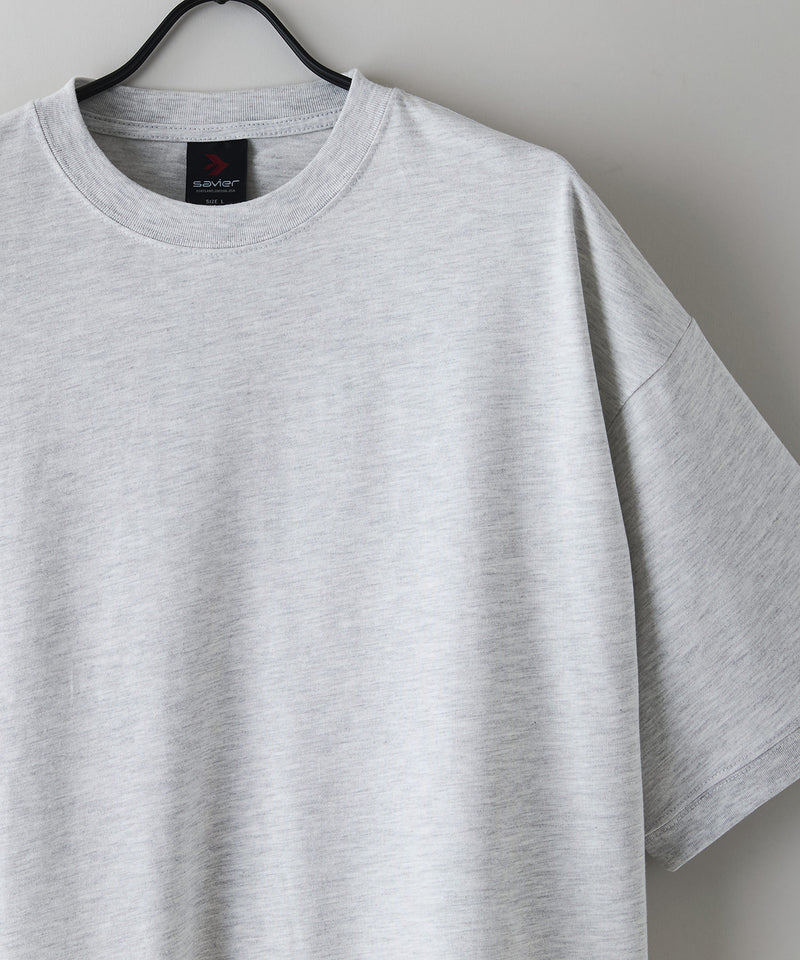 【SAVIER/サビアー】×【ZERO STAIN/ゼロステイン】コラボ 袖リブ クルーネック Tシャツzo