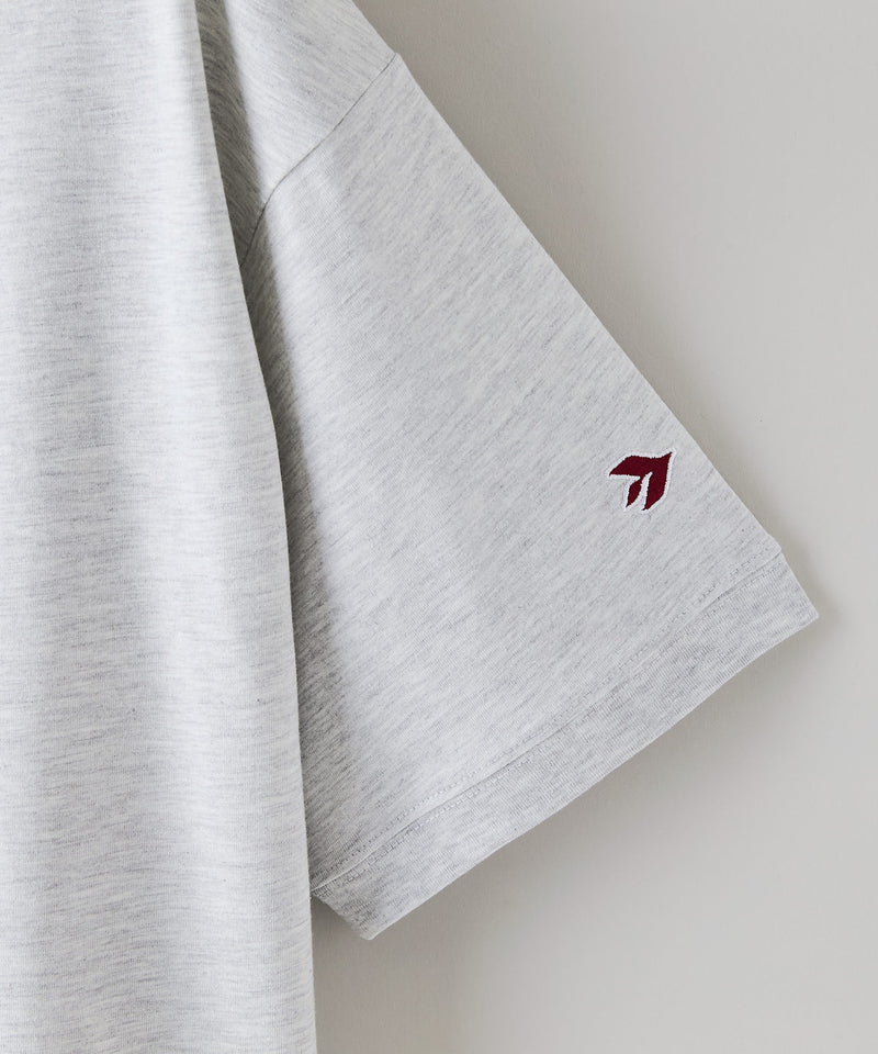 【SAVIER/サビアー】×【ZERO STAIN/ゼロステイン】コラボ 袖リブ クルーネック Tシャツzo
