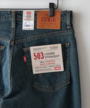 【EDWIN/エドウィン】【ストレッチ抜群、ラクしてきまる！503スマートコンフォートデニムパンツ】503 コンフォートストレート E50354 SMART STANDARD LOOSE STRAIGHT ストレッチデニム ノンストレス 程よいゆとり 体型カバー きれいめ ユニセックス ❘ジーンズメイト公式オンラインショップ