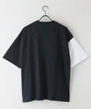 【BRKNHOME/ブロークンホーム】×【ZERO STAIN/ゼロステイン】コラボ 袖配色 クルーネック Ｔシャツzo