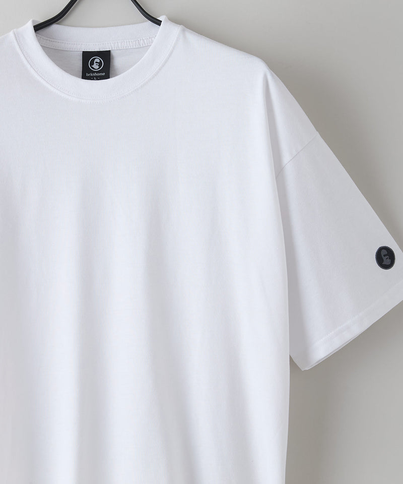 【BRKNHOME/ブロークンホーム】×【ZERO STAIN/ゼロステイン】コラボ 袖配色 クルーネック Ｔシャツzo