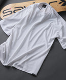 【SAVIER/サビアー】×【ZERO STAIN/ゼロステイン】コラボ 袖リブ クルーネック Tシャツzo