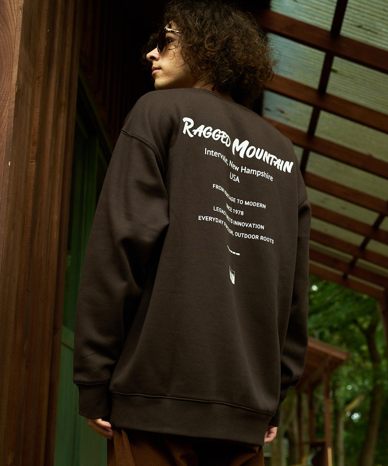 【RAGGED MOUNTAIN/ラギットマウンテン】ALTON/アルトン バックプリント スウェットトレーナー