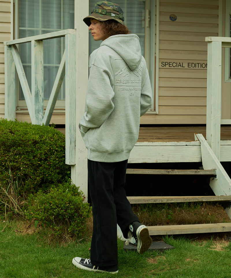 【RAGGED MOUNTAIN/ラギットマウンテン】BBELMONT/ベルモント エンボス加工 プルオーバー パーカー
