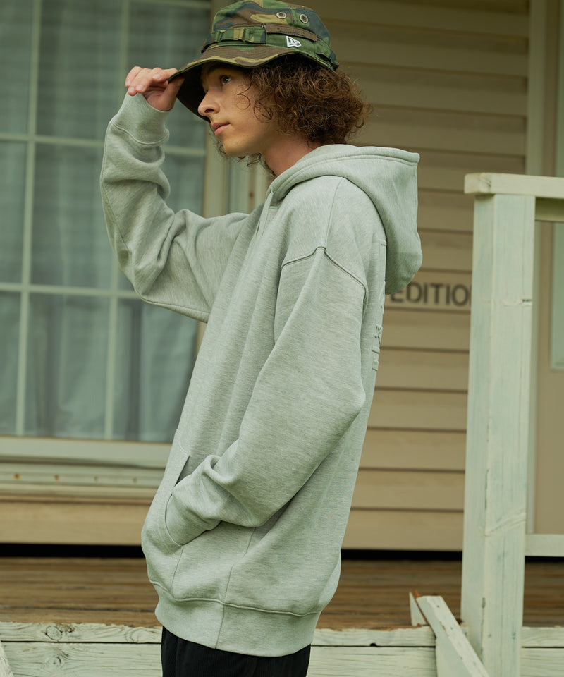 【RAGGED MOUNTAIN/ラギットマウンテン】BBELMONT/ベルモント エンボス加工 プルオーバー パーカー
