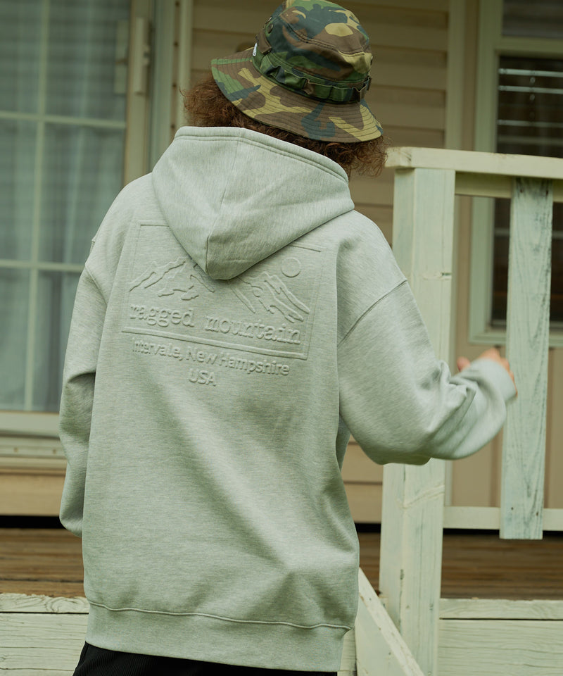【RAGGED MOUNTAIN/ラギットマウンテン】BBELMONT/ベルモント エンボス加工 プルオーバー パーカー