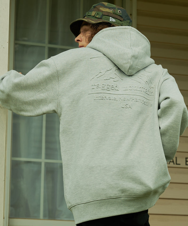【RAGGED MOUNTAIN/ラギットマウンテン】BBELMONT/ベルモント エンボス加工 プルオーバー パーカー