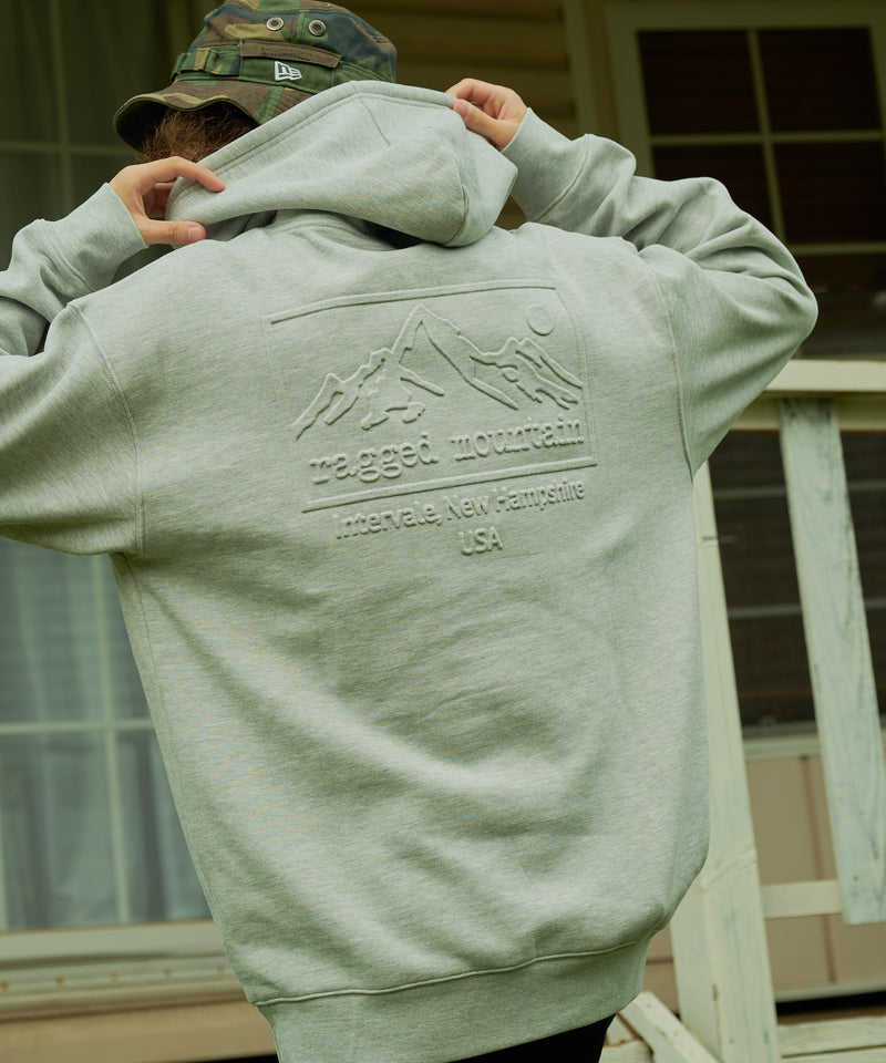 【RAGGED MOUNTAIN/ラギットマウンテン】BBELMONT/ベルモント エンボス加工 プルオーバー パーカー