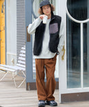 【RAGGED MOUNTAIN/ラギットマウンテン】【特殊な防風フィルムが冬の冷たい風をしっかりシャットアウト】GRAFTON 防風ボアベスト スタンドカラー 防風フィルム 防寒 タウンユース アウトドア ユニセックス