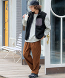 【RAGGED MOUNTAIN/ラギットマウンテン】【特殊な防風フィルムが冬の冷たい風をしっかりシャットアウト】GRAFTON 防風ボアベスト スタンドカラー 防風フィルム 防寒 タウンユース アウトドア ユニセックス