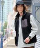 【RAGGED MOUNTAIN/ラギットマウンテン】【特殊な防風フィルムが冬の冷たい風をしっかりシャットアウト】GRAFTON 防風ボアベスト スタンドカラー 防風フィルム 防寒 タウンユース アウトドア ユニセックス