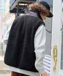 【RAGGED MOUNTAIN/ラギットマウンテン】【特殊な防風フィルムが冬の冷たい風をしっかりシャットアウト】GRAFTON 防風ボアベスト スタンドカラー 防風フィルム 防寒 タウンユース アウトドア ユニセックス