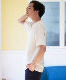 汗染み 目立ちにくい  Tシャツ ZERO STAIN スラブ Vネック Tシャツ