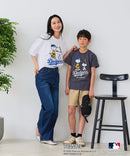 【PEANUTS×MLB】オリジナルデザイン KIDS Ｔシャツ 刺繍 130cm～160cm ユニセックス