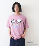 【PEANUTS /ピーナッツ】 オリジナルデザイン 刺繍 Tシャツ スヌーピー  ベル ドロップショルダー ビッグシルエット ユニセックス キャラクター