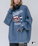 【PEANUTS/ピーナッツ】【ユニセックスデザインでリンクコーデにも◎】MLB×PEANUTS 裏起毛トレーナー 保温 キャラクター ドジャース ヤンキース パイレーツ ❘ジーンズメイト公式オンラインショップ
