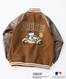 【PEANUTS×MLB】オリジナルデザイン スタジャン バーシティージャケット アワードジャケット ドジャース ヤンキース パドレス