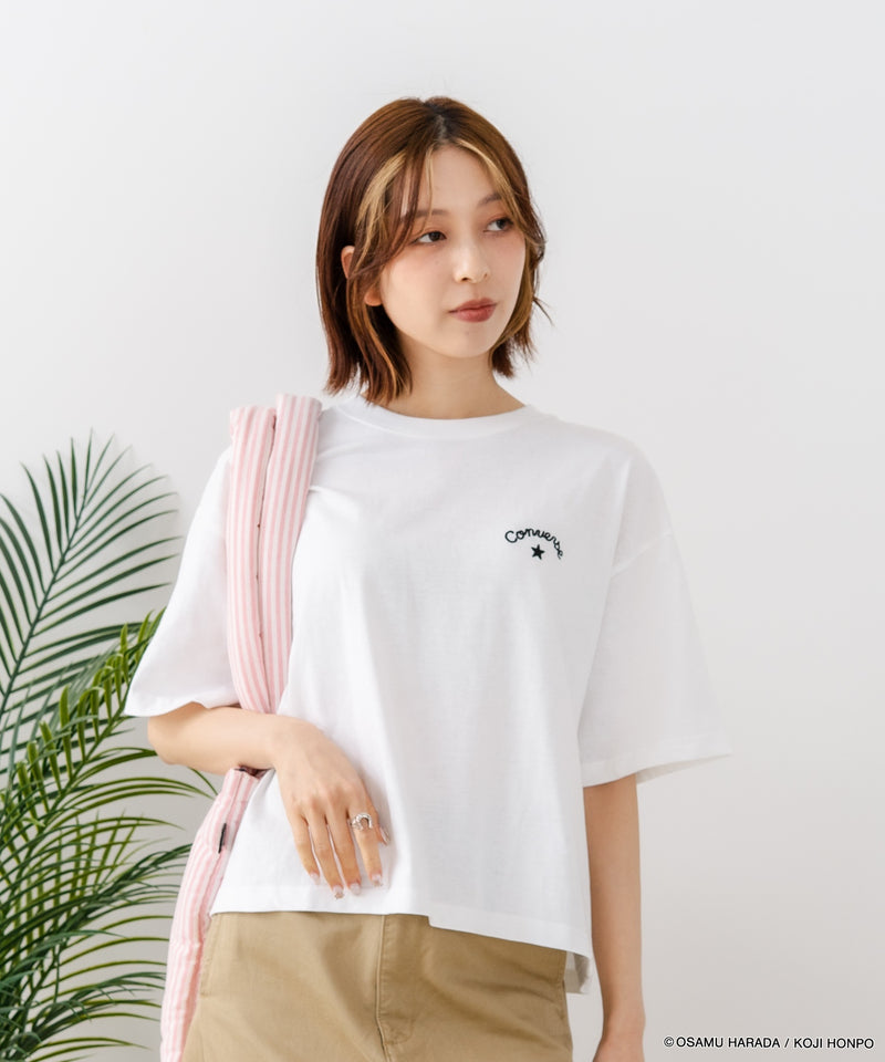 CONVERSE/コンバース】CONVERSE×OSAMUGOODS 天竺 BETTY サガラ刺繍Tシャツ