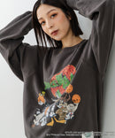 【DISCUS ATHLETIC×LOONEY TUNES】スペース・ジャム キャラクタープリントスウェットトレーナー メンズ レディース ユニセックス