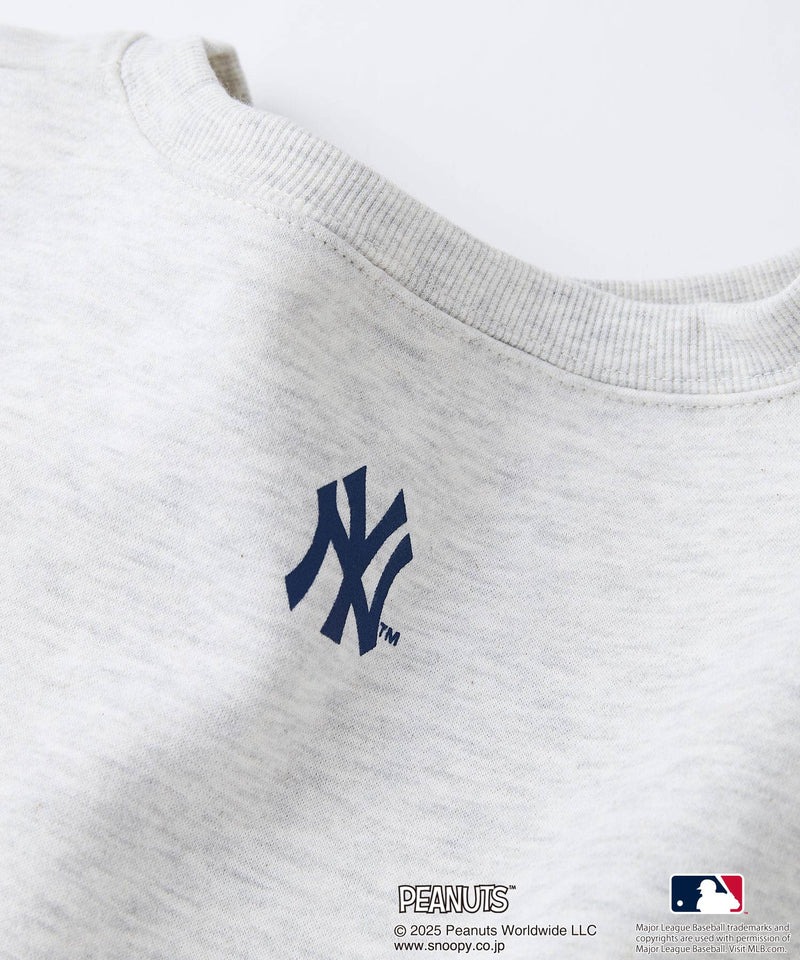 【PEANUTS×MLB】オリジナルデザイン 裏起毛トレーナー ヤンキース ドジャース カブス キャラクター