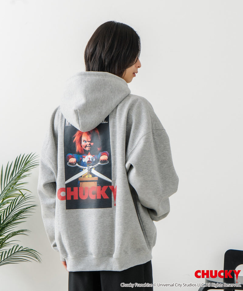 【CHUCKY/チャッキー】オリジナルデザイン 裏起毛パーカー フーディー CHUCKY チャッキー ティファニー