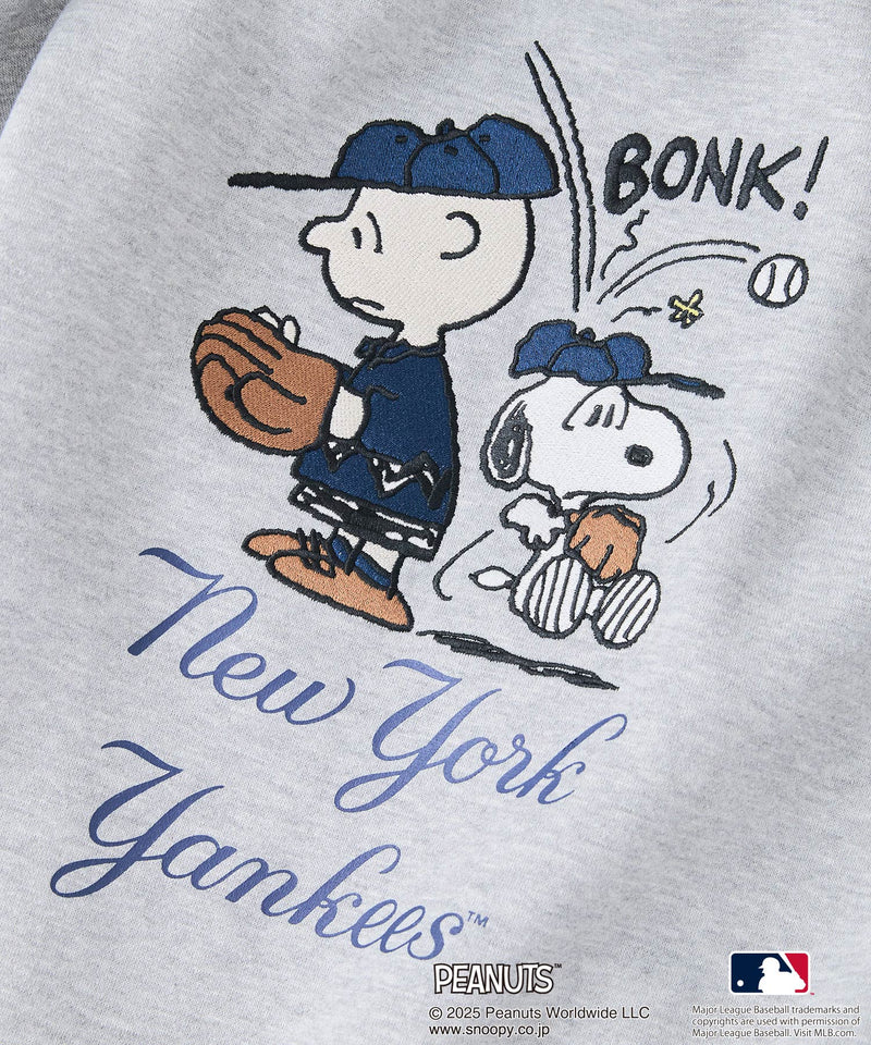 【PEANUTS×MLB】オリジナルデザイン KIDS裏起毛トレーナー キッズサイズ ヤンキース ドジャース カブス キャラクター