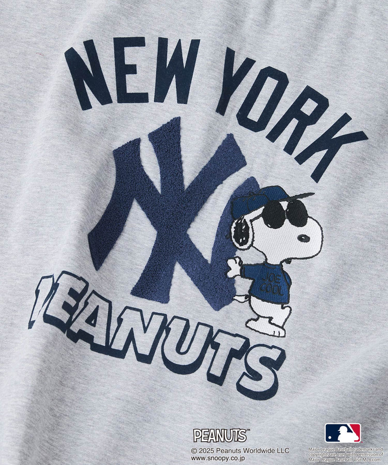 【PEANUTS×MLB】オリジナルデザイン フルジップパーカー ヤンキース ドジャース カブス キャラクター