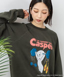 【DISCUS×Casper】キャラクタープリントスウェットトレーナー メンズ レディース ユニセックス