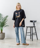 【DISCUS/ディスカス】【選べる丈感・ビーバス＆バッドヘッド】DISCUS×BEAVIS AND BUTT-HEAD コラボＴシャツ 綿100% クルーネック アニメ キャラクタープリント アメカジ ストリート