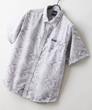 【RAGGED MOUNTAIN/ラギッドマウンテン】ライトリップル 総柄シャツ ライトグレー ❘ジーンズメイト公式オンラインショップ