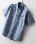 【RAGGED MOUNTAIN/ラギッドマウンテン】ライトリップル 総柄シャツ ブルー ❘ジーンズメイト公式オンラインショップ