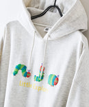 【はらぺこあおむし/The Very Hungry Caterpillar】【ユニセックスデザインでリンクコーデにも◎】裏起毛プルオーバーパーカー フーディ 保温 エリック・カール 絵本 キャラクター グッズ
