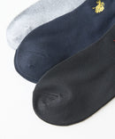 ワンポイント ロゴ刺繍 スニーカー3Pソックス【U.S. POLO ASSN./ユーエスポロアッスン】