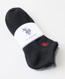 ワンポイント ロゴ刺繍 スニーカー3Pソックス【U.S. POLO ASSN./ユーエスポロアッスン】